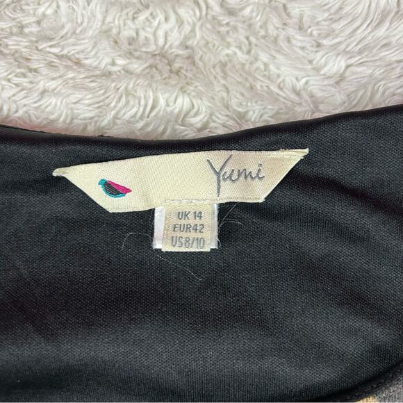 Yumi preppy plaid a line dress in brown and grey, size 8 or 10 - Picture 7 of 9